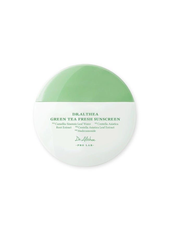 دي آر.ألثيا Dr.Althea Green Tea Fresh Sunscreen | Lightweight, Watery, Fast-Absorbing | UV Protection  |Soothing, Perfect for Sensitive Skin - Image 1